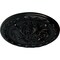 Ekena Millwork Stockport Ceiling Medallion, Hand-Painted Black Pearl, 11 3/4"OD x 3/8"P CM12STBPS - alternate 3